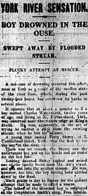 Charles Waterworth Newspaper Report